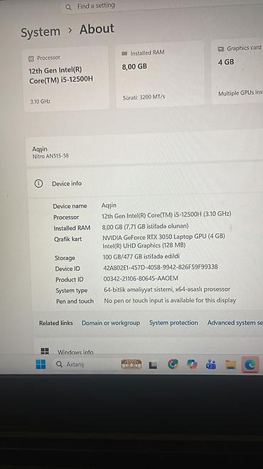 Acer: 💻 Acer Nitro 5 AN515-58 — i5 / RTX 3050 / 144Hz Acer Nitro 5 AN515-58 — 3