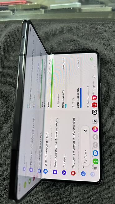 переходник на теслу: Samsung Galaxy Z Fold 5, Б/у, 256 ГБ, цвет - Черный, 1 SIM, eSIM — 6