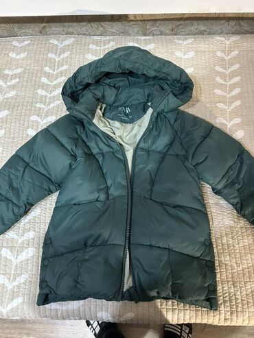 джинсовое платье турция: Детская зимняя куртка Zara - Бренд: ZARA - Размер: 7 лет (рост 122