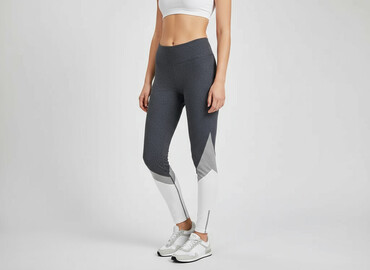 legginsy wyszczuplające plus size: H&M Sport, Legginsy Sportowe damskie, rozmiar S