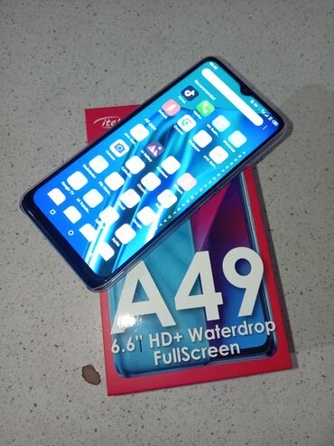 telefon yeni: Honor 4A, 32 GB, rəng - Göy, İki sim kartlı, Barmaq izi, Face ID