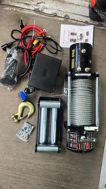 Строительное оборудование: Лебедка электрическая 12V, тяговое усилие 12000 lb (≈5,4 т) — 3