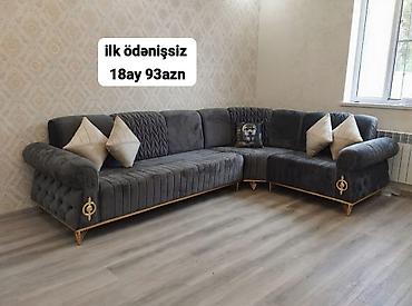 Divanlar: Künc divan kolleksiyası - Müasir dizaynlı L-şəkilli künc divanlar - — 35
