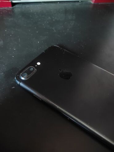 накладные наушники bluetooth: IPhone 7 Plus, Колдонулган, 32 ГБ, Black Titanium, Каптама, 100 %