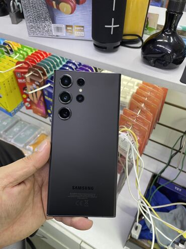samsung galaxy s23 ultra цена в бишкеке: Samsung Galaxy S23 Ultra, Б/у, 256 ГБ, цвет - Черный, 2 SIM
