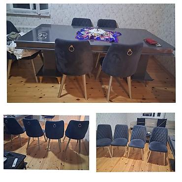 Digər mebel: SvncEndirimm. Stol,6 stulla satılır 500 azn.Stol açılmır,8 — 1