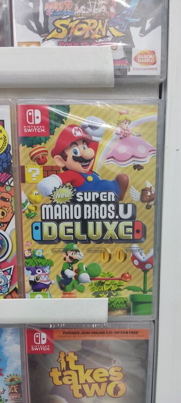 Video oyunlar üçün aksesuarlar: Nintendo switch üçün super mario bros.u deluxe oyun diski. Tam