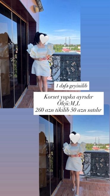 Hicab: Ağ rəngdə şıq dəst – korset və ətək ayrı-ayrıdır. Qalın, formaya tutan