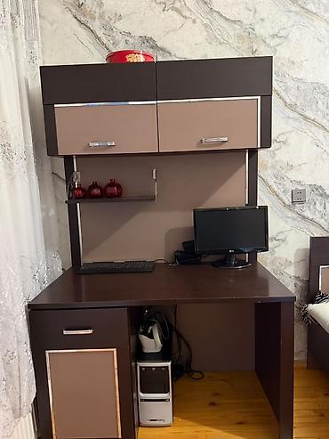 dolab satilir: Düz masa, Polkalı, Siyirməli, Sadə laminat, Zəmanətsiz, Kredit yoxdur — 1