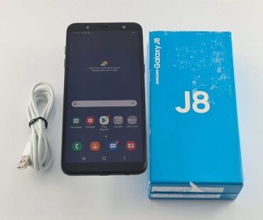 işlemiş telfon: Samsung Galaxy J8, 32 GB, rəng - Qara, Sənədlərlə