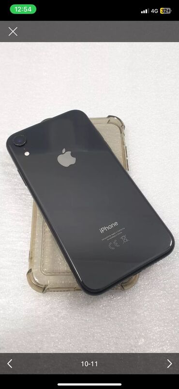айфон x xr xs: IPhone Xr, Колдонулган, 32 ГБ, Space Gray, Заряддоочу түзүлүш