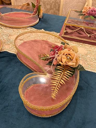 toy nişan xoncaları: Xonça/gəlin nişan dəsti – əl işidir - Komplekt: müxtəlif ölçü və — 8