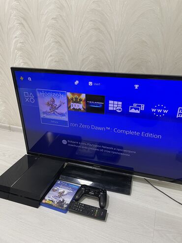 PS4 (Sony PlayStation 4): Продаю PS 4 FAT 500 GB с телевизором Все работает без дефектов 1