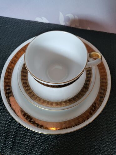 Kuhinjski setovi: Set porcelanski Kahla Istocna Nemacka 70te. Trodelni set,nigde — 3