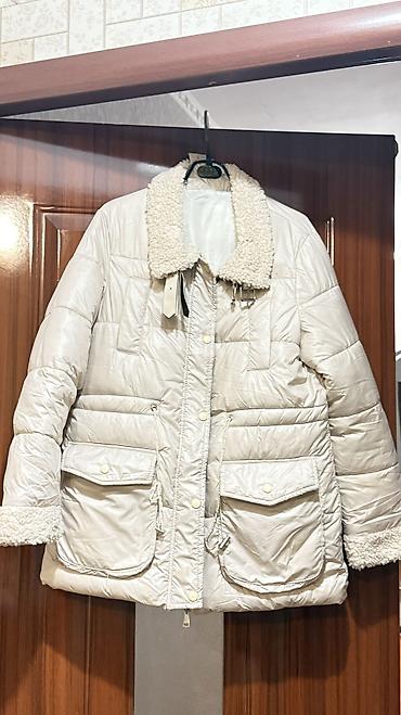 куртка уникло: ✨ Продаю стильную светло-бежевую куртку ✨ Куртка в отличном состоянии — 7