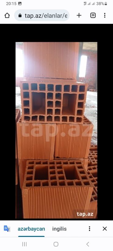kerpic satilir: Kərpiclər, İçi boşluqsuz, 29х19х19 sm, Pulsuz çatdırılma, Kredit yoxdur