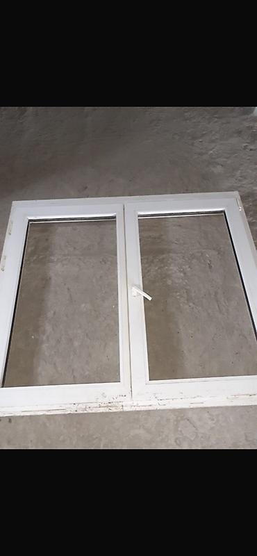 aluminium qapi pencere: Açılan plastik pəncərə çərçivəsi 1.47x1.26 qoşa pencere 120 azn - — 1