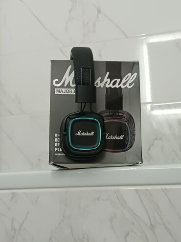 беспроводные наушники marshall major ii bluetooth: Каптама, Marshall, Жаңы, Электр зымсыз (Bluetooth), Классикалык