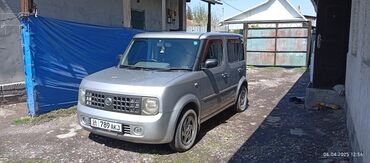 коробка алабыз: Nissan Cube (правый руль), серебристый компактвэн/хэтчбек. Кузов и