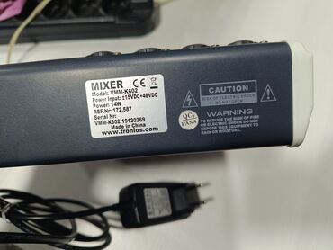Mikşerlər: Vonyx VMM-K602 kompakt audio mikser Xüsusiyyətlər: - 4 ədəd MIC/LINE — 9