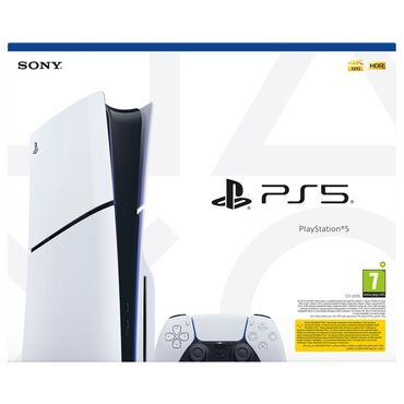 playstation kirayesi: Sony PlayStation 5 oyun konsolu, ağ rəngli incə dizaynı ilə seçilir