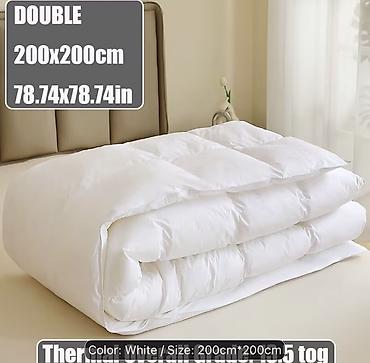 samavar ucuz: İki nəfərlik yorgan – 200 x 200 sm (78.74 x 78.74 in) - Rəng: Ağ - — 1