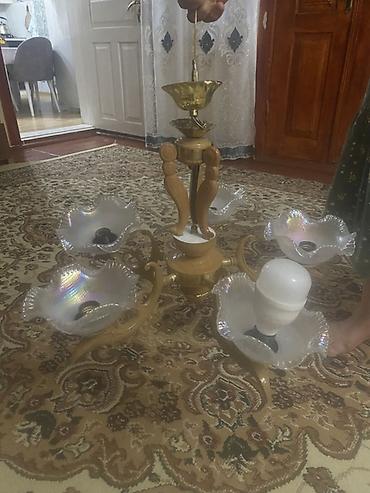 İşıqlandırma: Çılçıraq, 5 lampa, Metal — 2