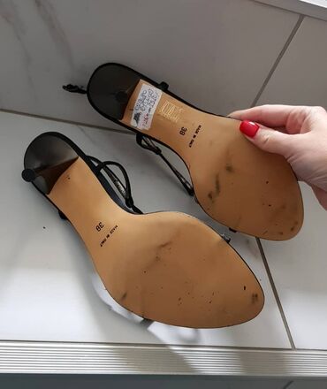 ravne sandale sa kaisicima: Sandals, 38