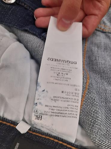 dsquared2: DSQUARED2 “Skater Jean” kişi cins şalvarı.70manata alınıb etiketi — 7
