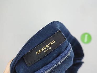 garnitur niebieski: Reserved, Spodnie materiałowe damskie, rozmiar XL — 4