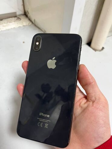 Apple iPhone: IPhone Xs Max, Б/у, 256 ГБ, Черный, Защитное стекло