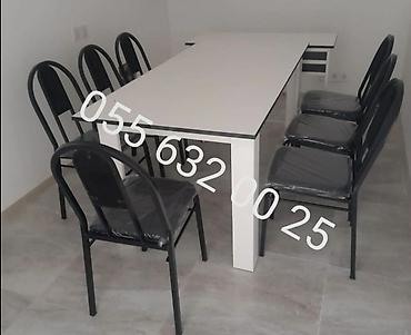 Bağ, çöl mebeli: Yeni, Künc masa, Açılmayan, Stullar ilə, Metal, Azərbaycan — 6