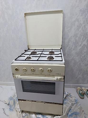 sobasi: Qaz pliti və soba - 4 gözlü qaz pliti: müxtəlif ölçülü brülörlər — 1