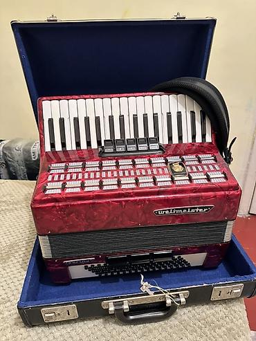 Аккордеоны: Продаю Генманский Аккордеон Вельтмейстер серино Кызыл кара тустору бар — 6