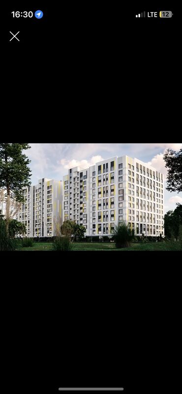 купить квартиру в бишкеке вторичка: 1 комната, 50 м², Элитка, 9 этаж, ПСО (под самоотделку)