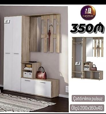 Dəhliz dolabları: Dəhliz dolabları – İLKSİMAY Mebel Variant 1: - Ölçü: 200×140×40 sm - — 1