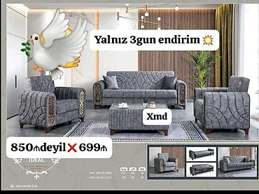 Divan və kreslo dəstləri: Yeni, Divan, 2 kreslo — 1