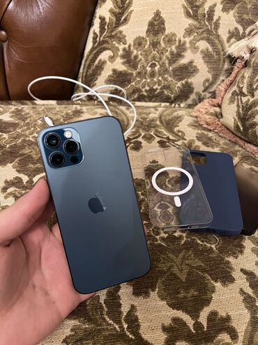 продаю айфон х: IPhone 12 Pro, 128 ГБ, Pacific Blue, Беспроводная зарядка, Face ID