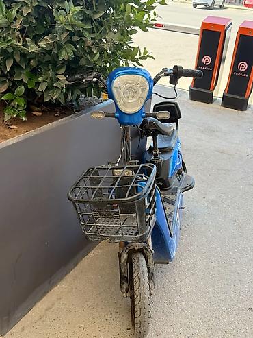 Mopedlər,skuterlər: Elektrik skuter – şəhər içi rahat hərəkət üçün - Rəng: mavi-qara — 6
