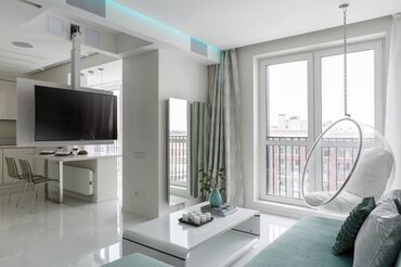 квартира шлагбаума: 1 комната, 45 м², С мебелью