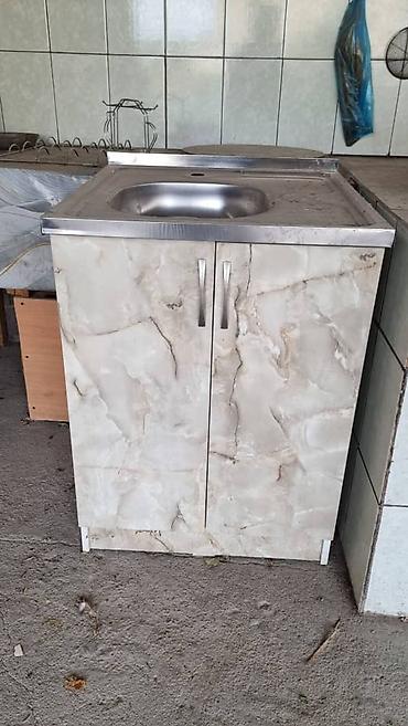 silver kitchen: Кухонный гарнитур, Б/у, ДСП — 3