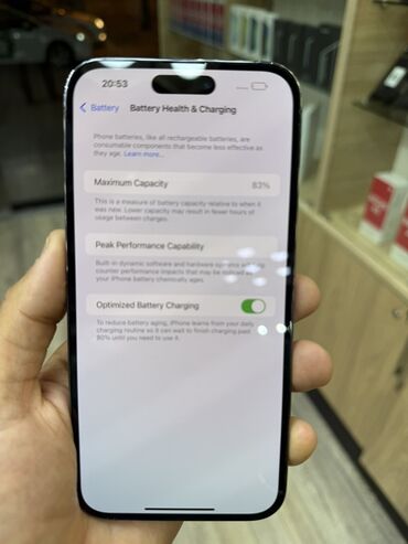 apple 14: IPhone 14 Pro Max, 256 GB, Deep Purple, Zəmanət, Face ID, Sənədlərlə