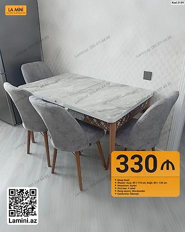 Ev və bağ: Masa dəsti - Model: LA MINI (Kod: 3139) - Masa mexanizmi: açılan - — 1