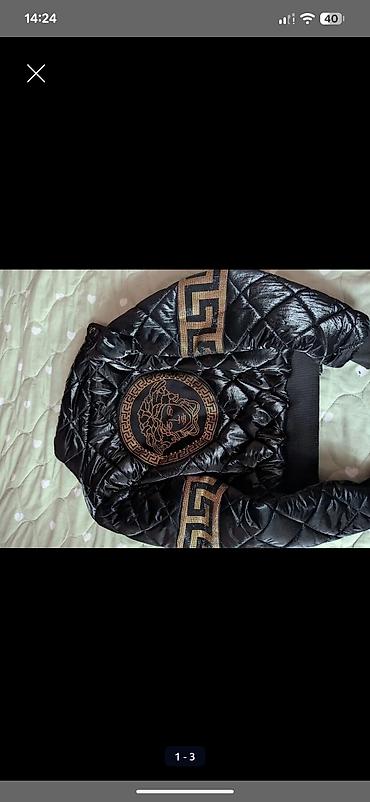 versace: Бомбер, Осень-весна, С вышивкой, S — 1