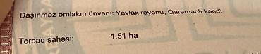 kirayə ev 20 ci sahə: 679 sot, Kənd təsərrüfatı, Kupça (Çıxarış) — 3