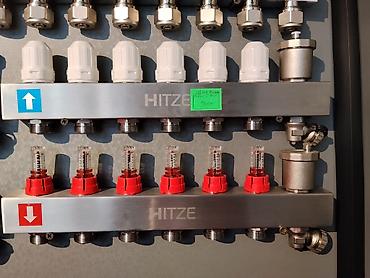 silver kitchen: Коллекторный блок HITZE для системы тёплого пола/радиаторного — 1