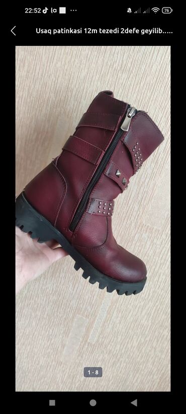 Uşaq ayaqqabıları: Qız üçün, 30 — 12