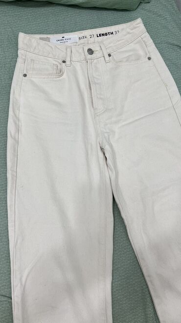 мото брюки: Джинсы и брюки, цвет - Белый, Б/у