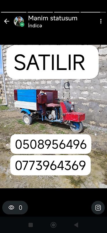 moto blok: Üç təkərli yük daşıma nəqliyyatı (motoblok/triportyor) - Ön hissəsi — 2