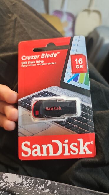 windows 11: Flash kart Sandisk, 8 GB, USB, Yeni